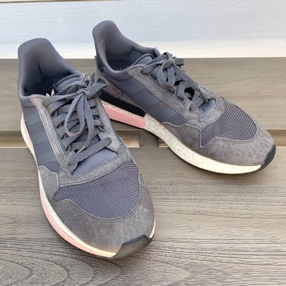 Men's ADIDAS ZX 500 RM  Grey Pink size 11 - Picture 3 of 9